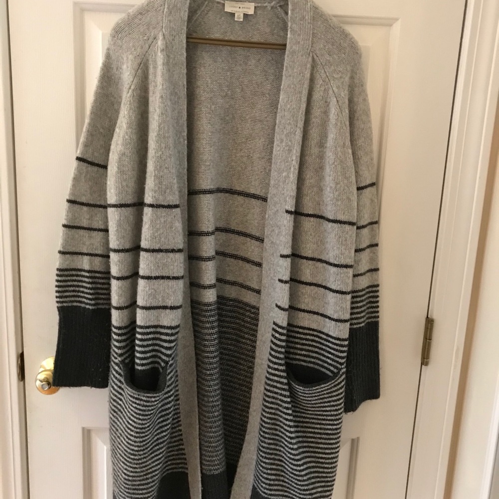 Lucky Brand long wool cardigan